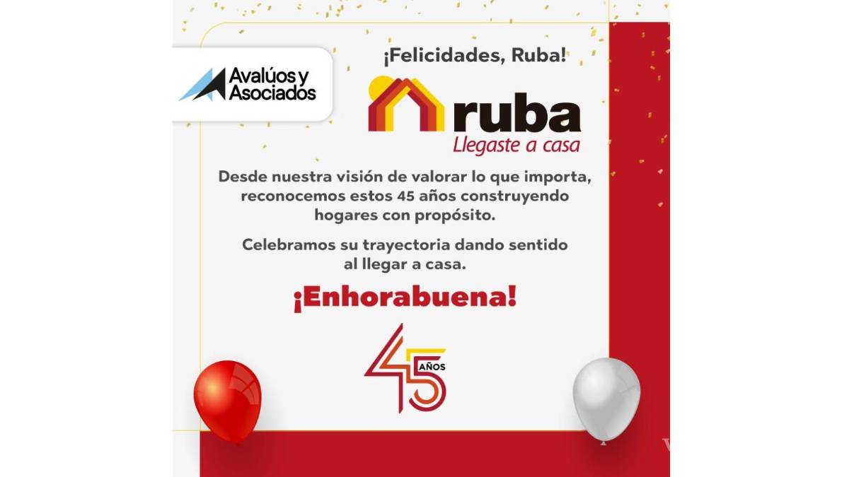 Ruba cumple 45 años marcando el rumbo de la vivienda en México