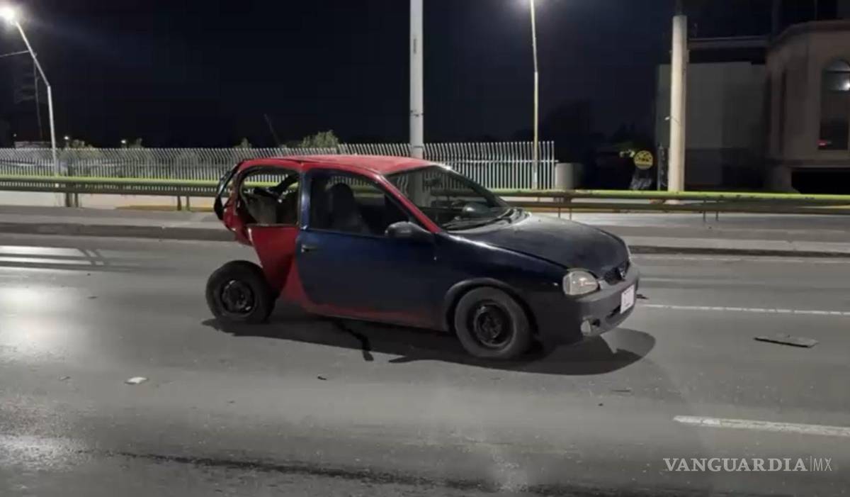 $!El automóvil involucrado era un Chevrolet Camaro que presuntamente iba a exceso de velocidad.