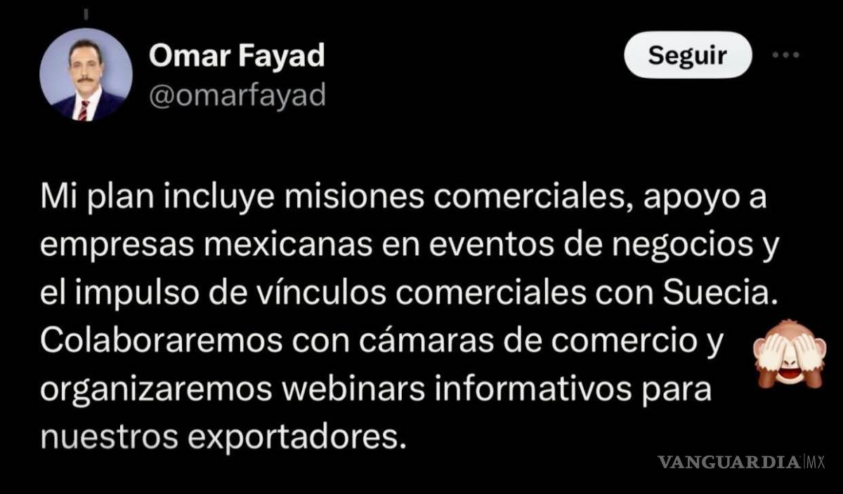 $!Omar Fayad confunde a Suecia con Dinamarca.