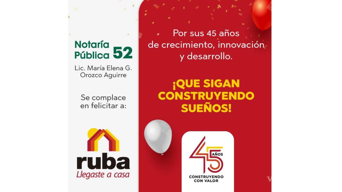 Ruba cumple 45 años marcando el rumbo de la vivienda en México