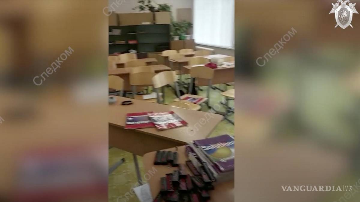 Hombre armado entra a una escuela y mata a 15 personas en Rusia