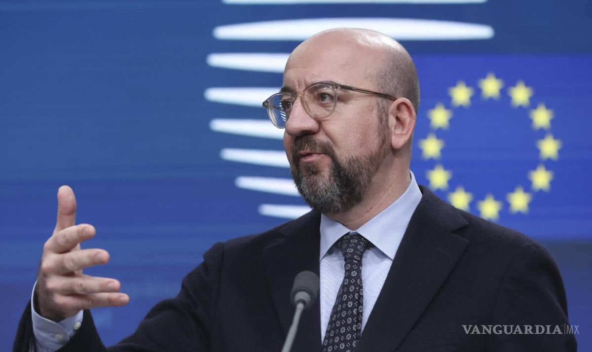 $!El presidente del Consejo Europeo, Charles Michel, habla durante la conferencia de prensa final del Consejo Europeo en Bruselas, Bélgica.