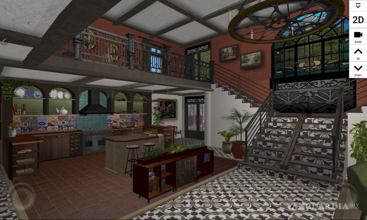 $!El interior de la Casa Roja, con muebles y detalles decorativos con un hermoso estilo mexicano.