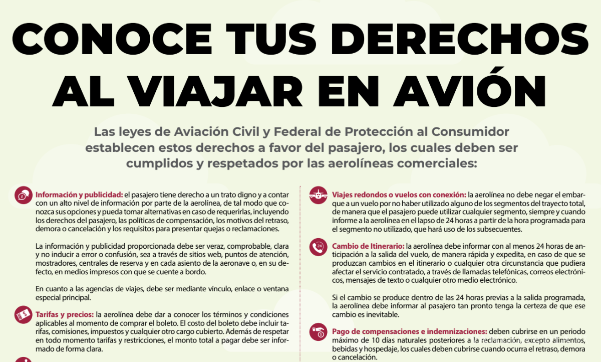 $!Los viajeros en México cuentan con derechos específicos ante retrasos, cancelaciones y sobreventa de vuelos, especialmente durante las vacaciones de fin de año.