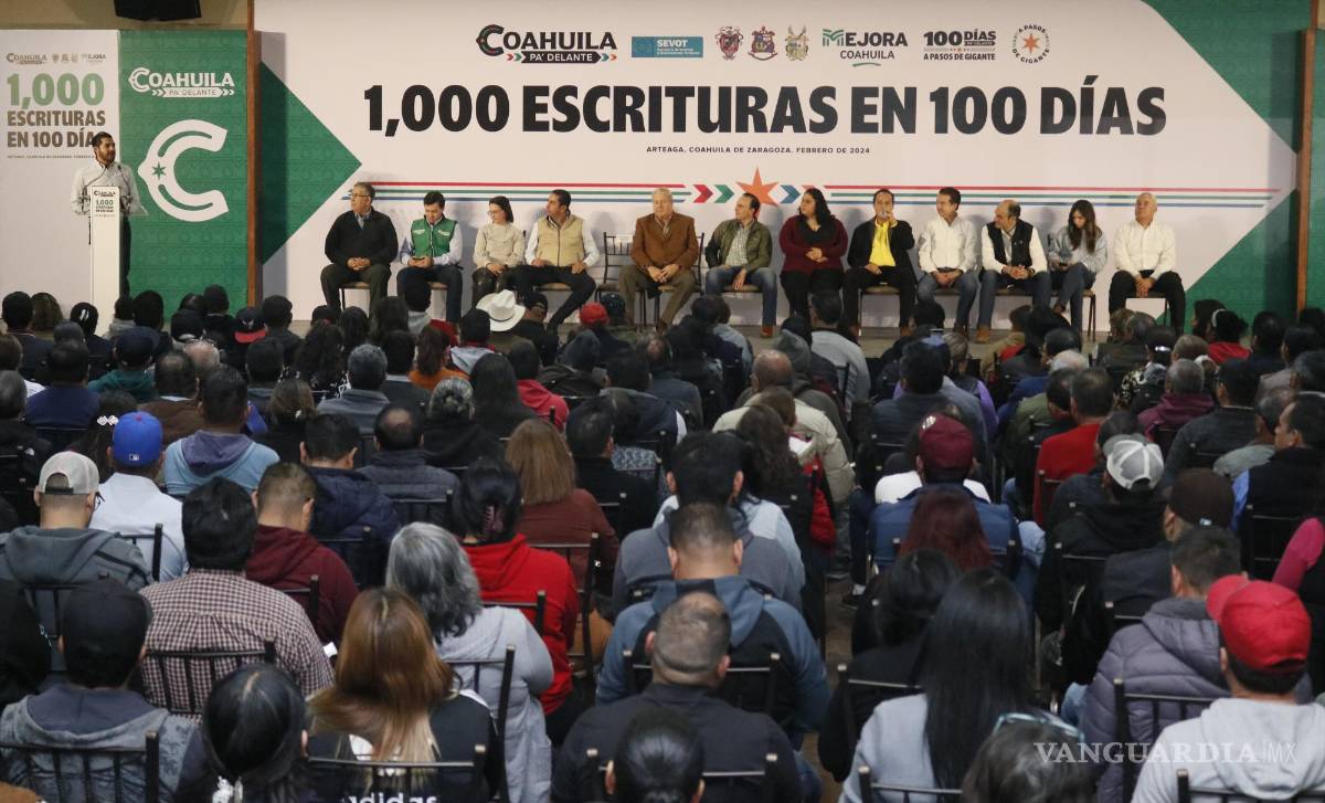 $!Más de 400 familias de Saltillo, Ramos Arizpe y Arteaga obtienen las escrituras