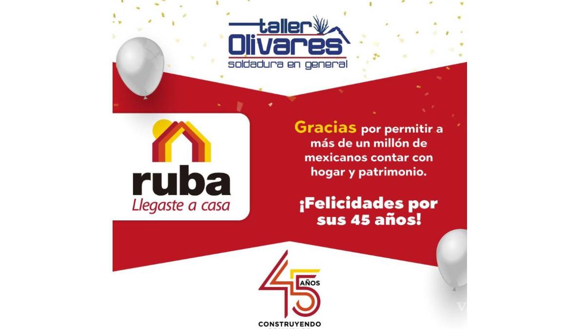 Ruba cumple 45 años marcando el rumbo de la vivienda en México