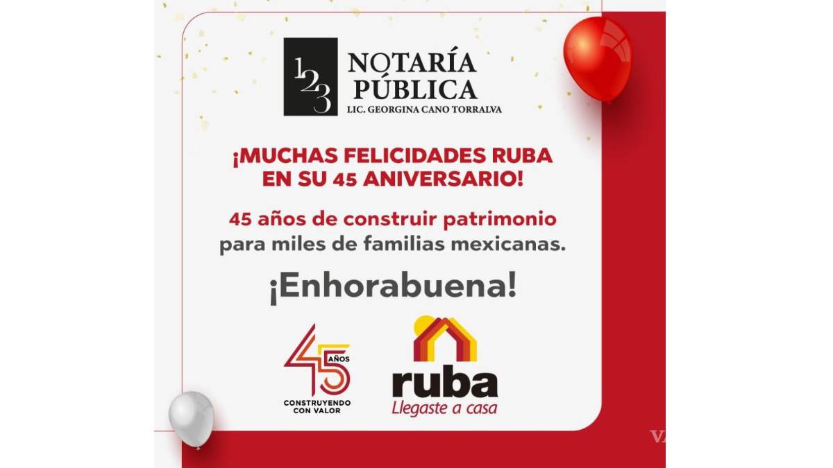 Ruba cumple 45 años marcando el rumbo de la vivienda en México