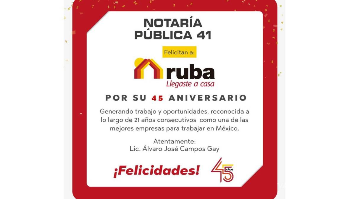 Ruba cumple 45 años marcando el rumbo de la vivienda en México