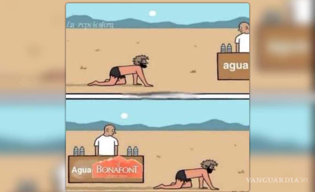 $!“Pero esta no sirve”; agua Bonafont es rechazada por indigente en plena escasez en Nuevo León (Video)