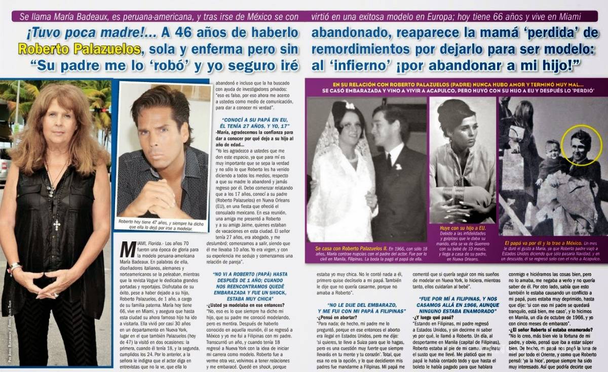 $!"El abandono de mi mamá me hizo adicto a las drogas”: Roberto Palazuelos