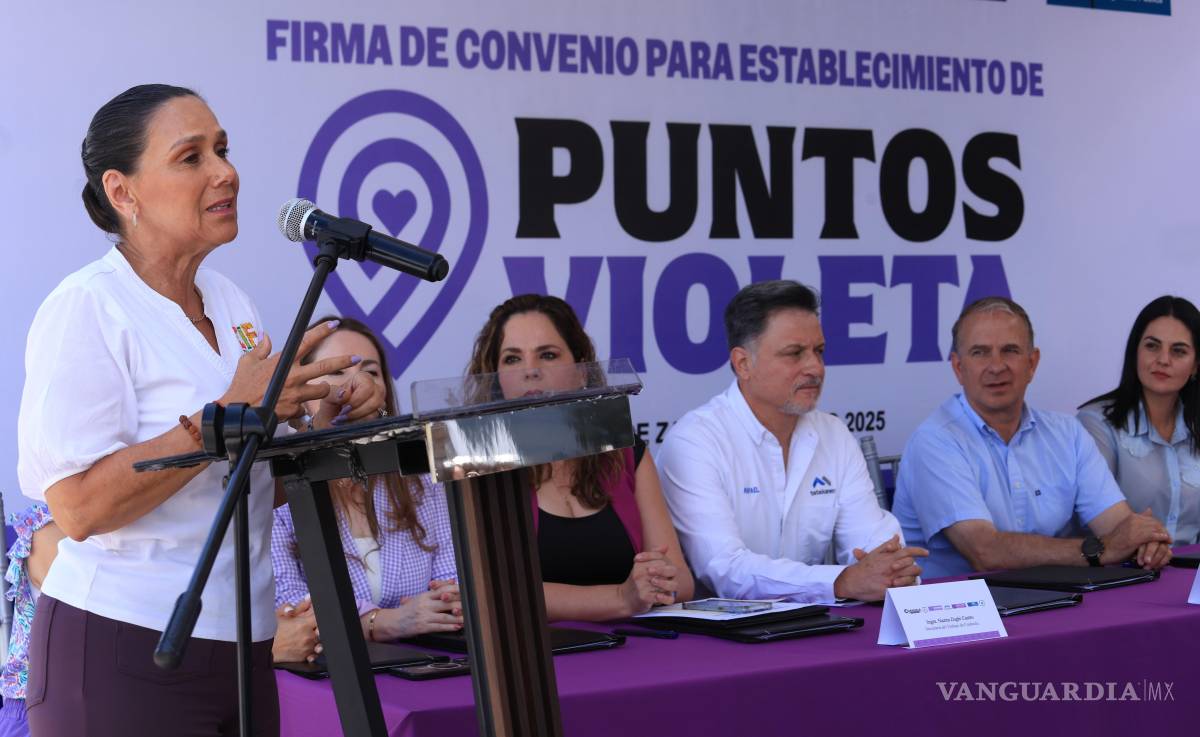 $!Liliana Salinas Valdés subrayó que los Puntos Violeta permiten a las mujeres acceder a atención inmediata ante situaciones de violencia en su entorno laboral o comunitario.