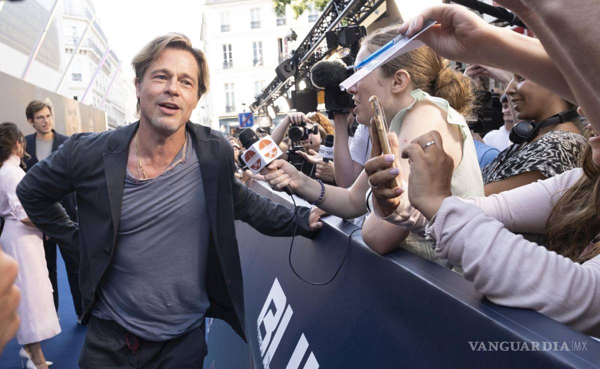 $!Durante la gira de promoción Pitt se divirtió con sus fanáticos.