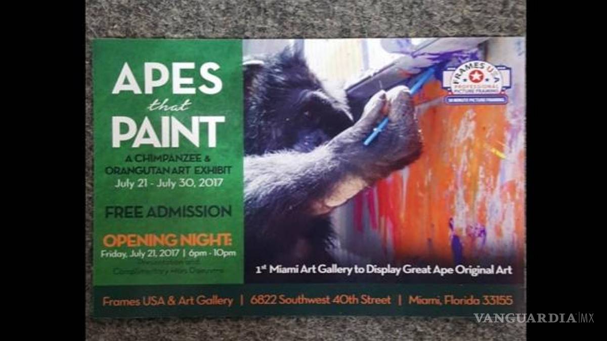 Simio de Michael Jackson exhibirá pinturas en Miami