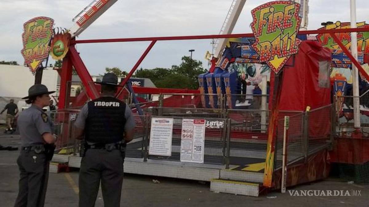 Un muerto y siete heridos en una atracción de feria en Ohio