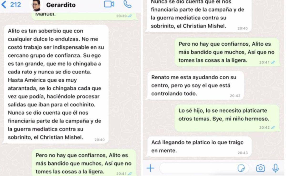 $!Conversación entre Layda Sansores San Román y su sobrino Gerardo Sánchez Sansores.