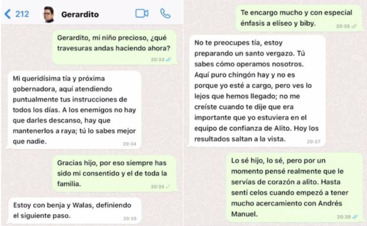 $!Conversación entre Laura Sansores San Román y su sobrino Gerardo Sánchez Sansores.