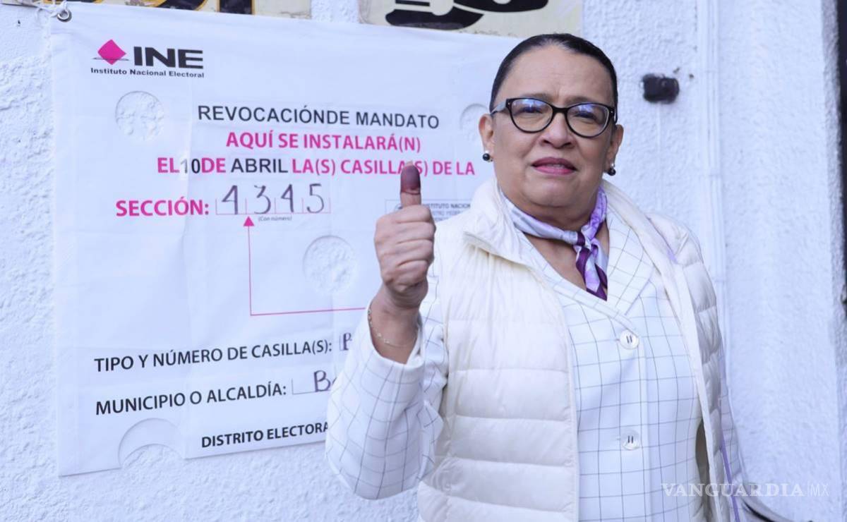 $!Se desplegaron 100 mil elementos de la Guardia Nacional por la consulta; jornada “transcurre en paz”: Rosa Icela Rodríguez