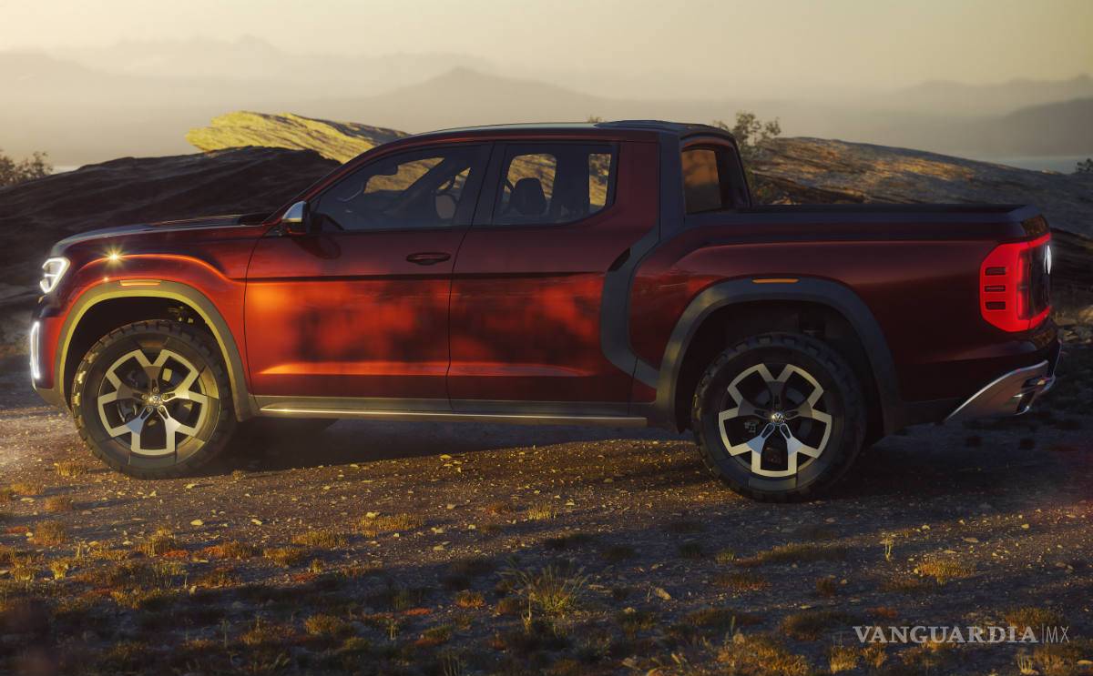 $!Volkswagen presentó la Atlas Tanoak Concept, imponente pickup