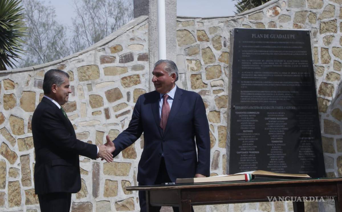 $!El secretario de Gobernación, Adán Augusto López, destacó los logros en seguridad de Coahuila.