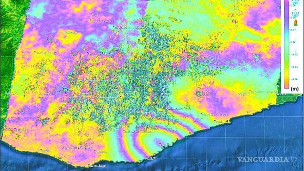 Por sismo en Oaxaca, terreno se desplazó 0.45 metros: NASA