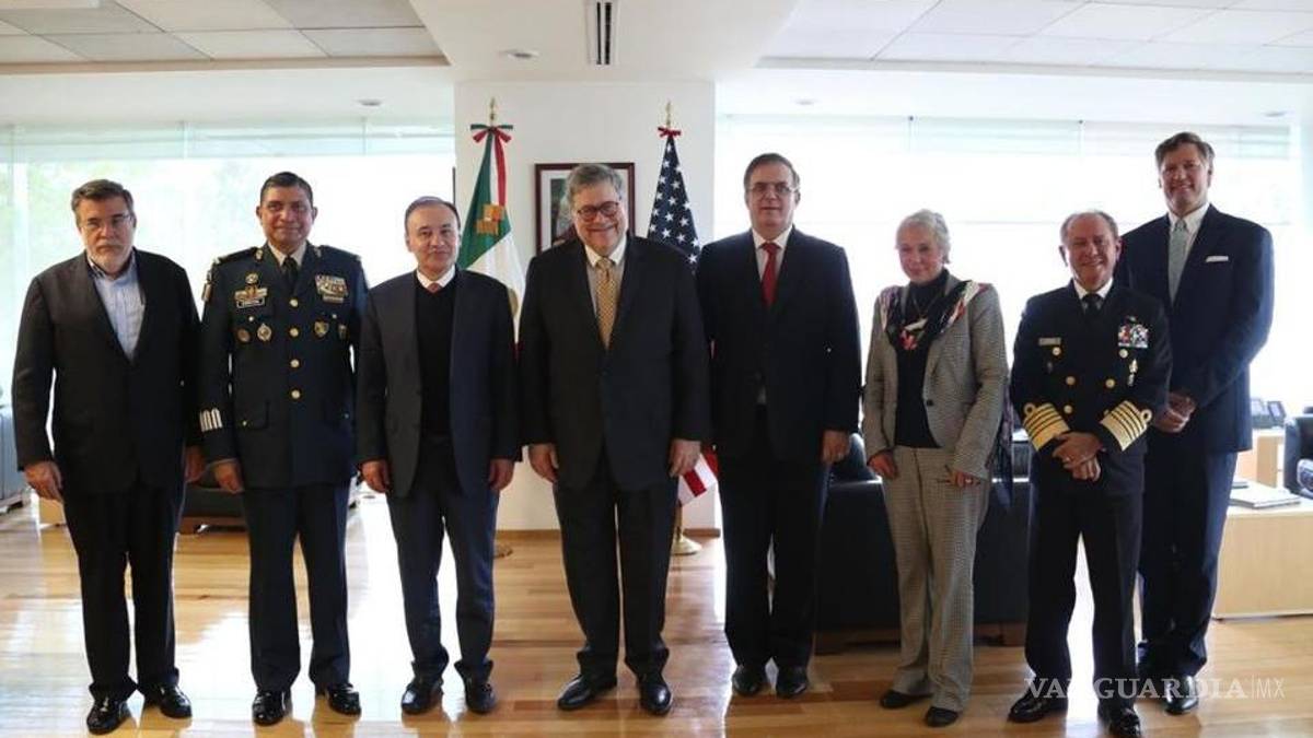 Acuerdan México y Estados Unidos programa contra armas y drogas tras visita de William Barr