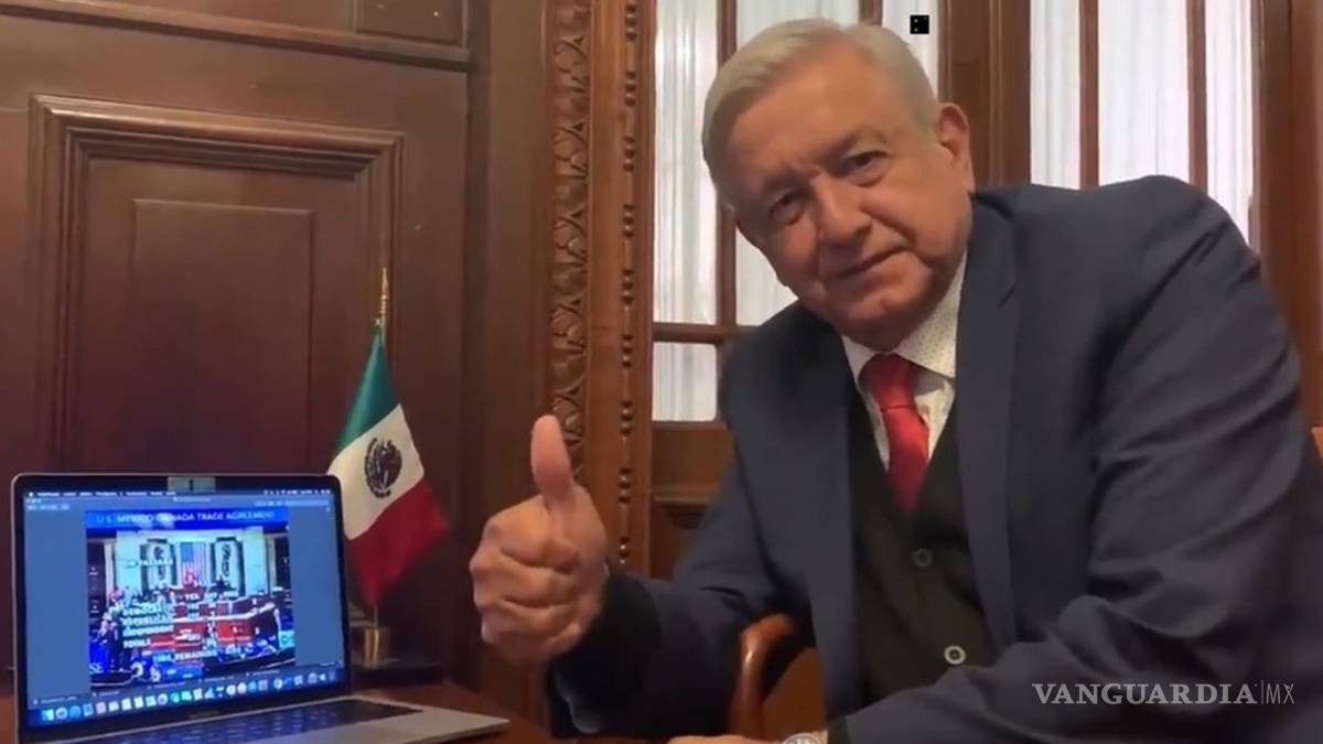 AMLO celebra aprobación de T-MEC en Cámara de Representantes de EU
