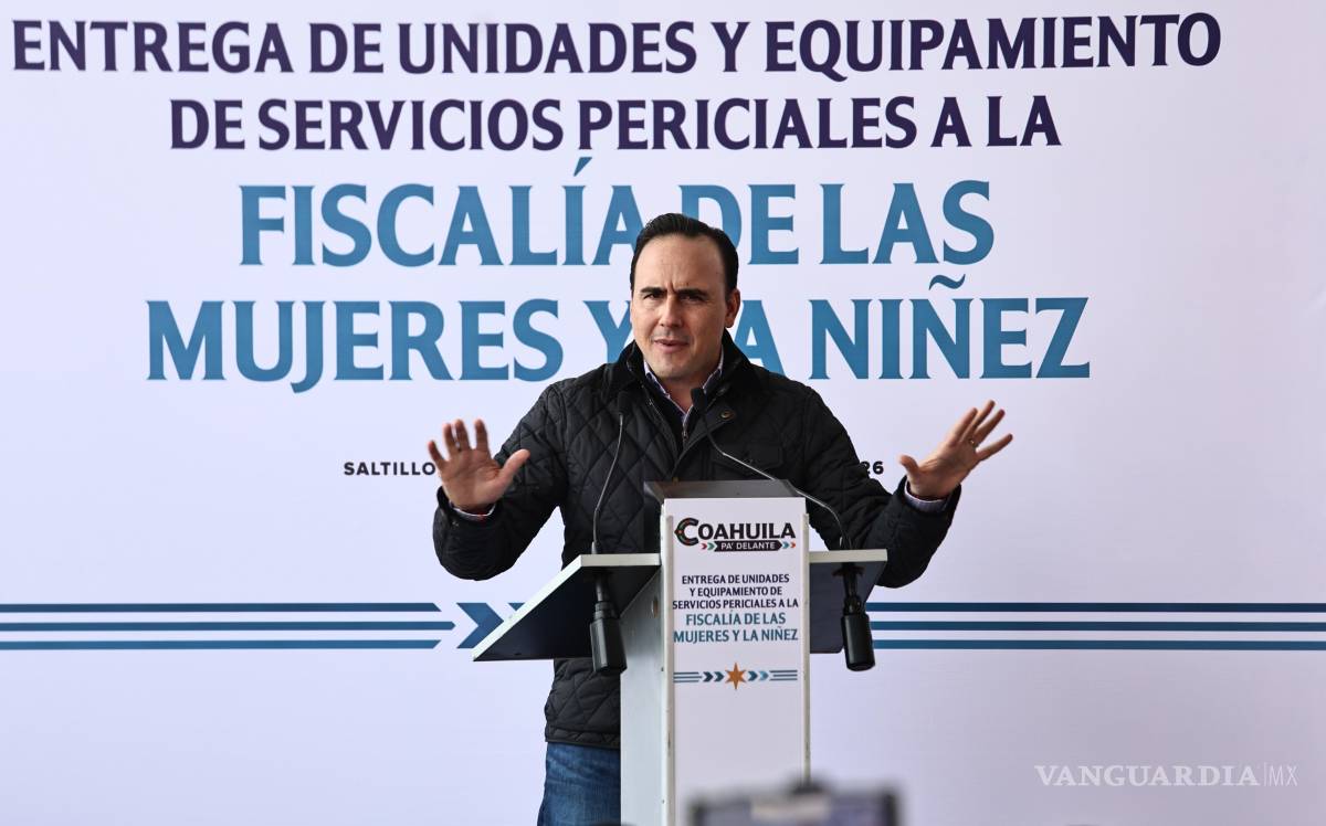 $!El gobernador Manolo Jiménez destacó la reducción del 35 por ciento en homicidios en Coahuila.