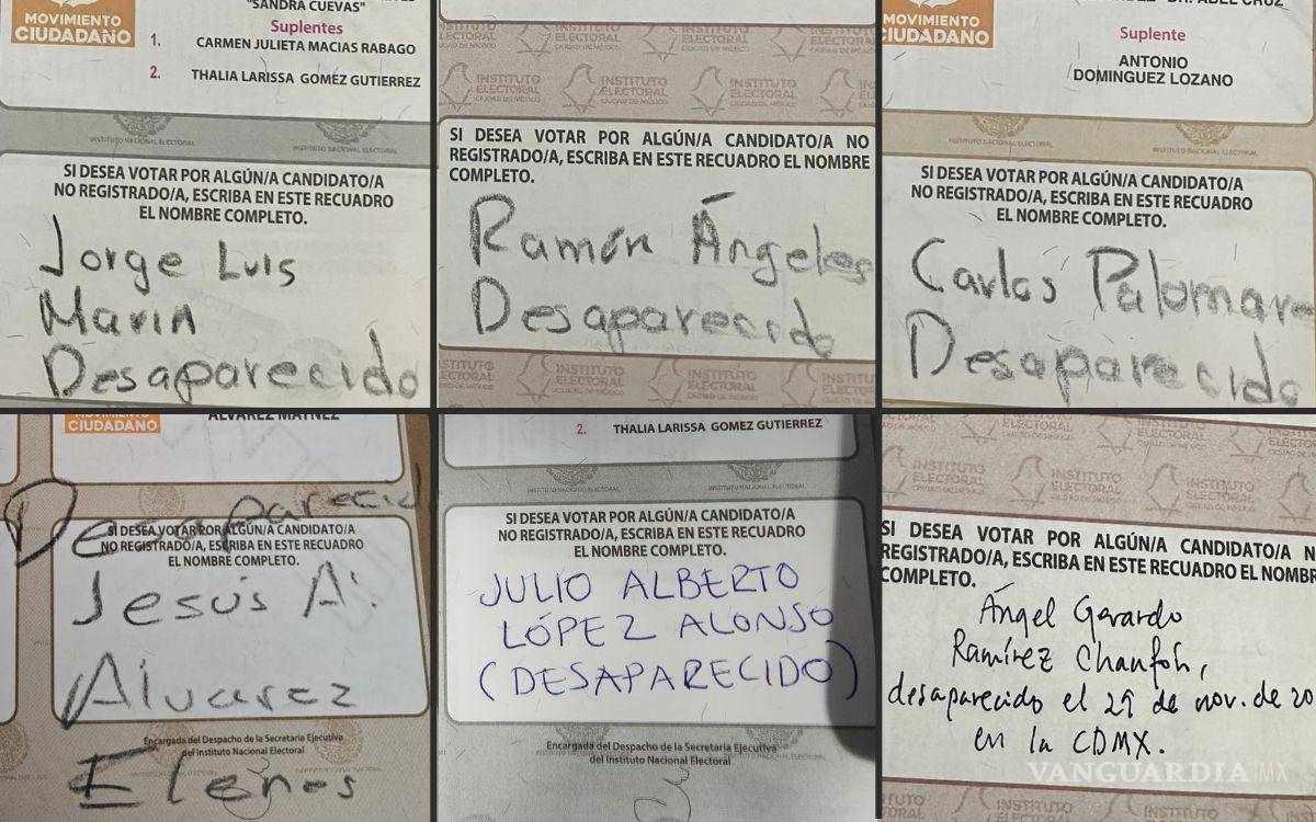 $!Los queremos vivos, ‘votan’ por las personas desaparecidas en México