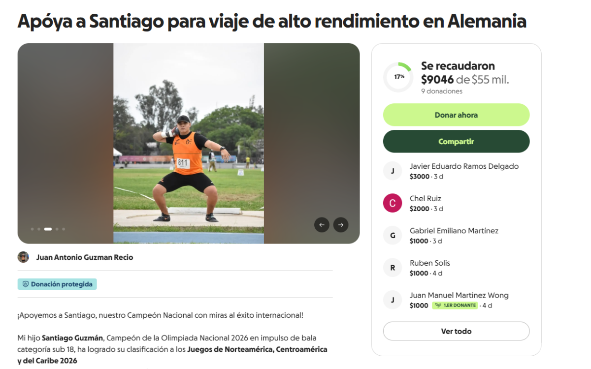 $!Familiares y ciudadanos impulsan una campaña de apoyo para cubrir gastos de traslado y viáticos rumbo a su preparación internacional.