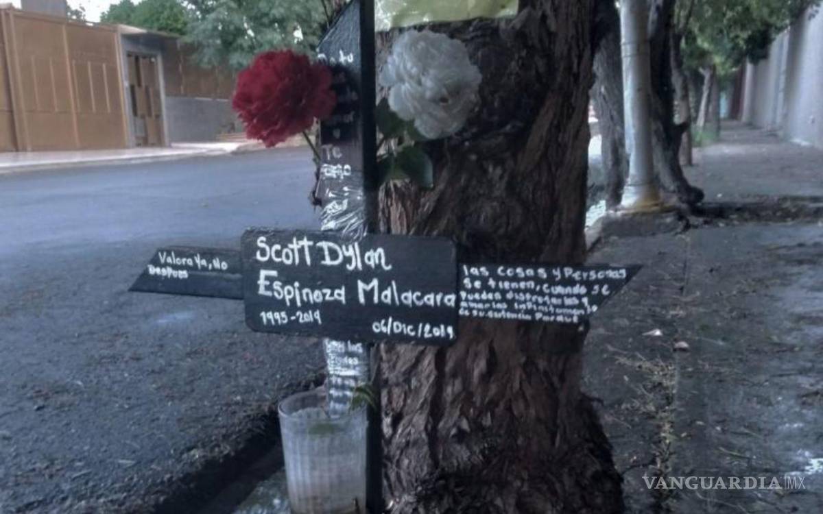 $!El memorial en honor al joven de 24 años.