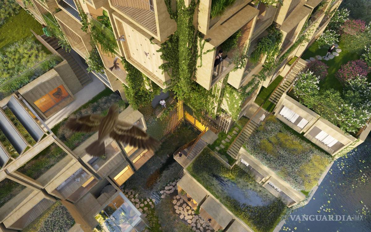 $!Apartamentos del Proto-Zoöp Zeeburg, vistos desde arriba.