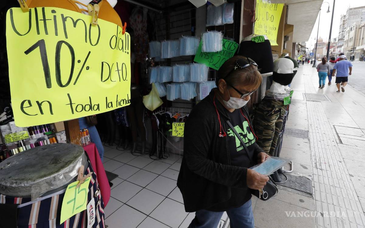 $!Cierra 85 por ciento del comercio en Saltillo; locatarios deben acatar medidas