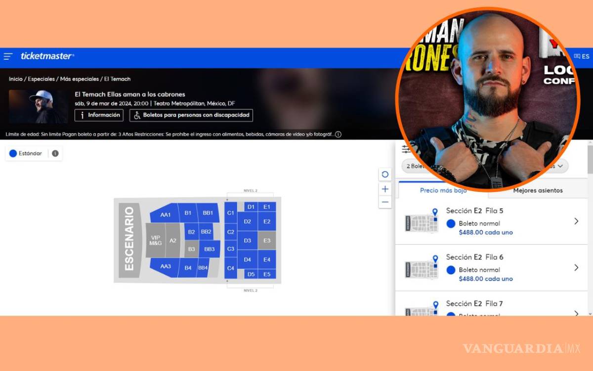 $!La cuenta oficial de ‘El Temach’ solo tiene un evento en agenda para la Ciudad de México.