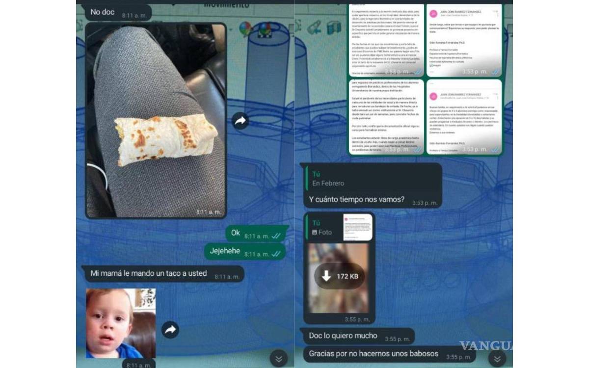 $!Capturas de pantalla del profesor.