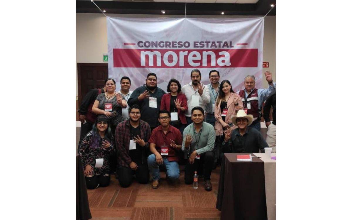 $!Diego del Bosque junto a su equipo de trabajo en Morena Coahuila.