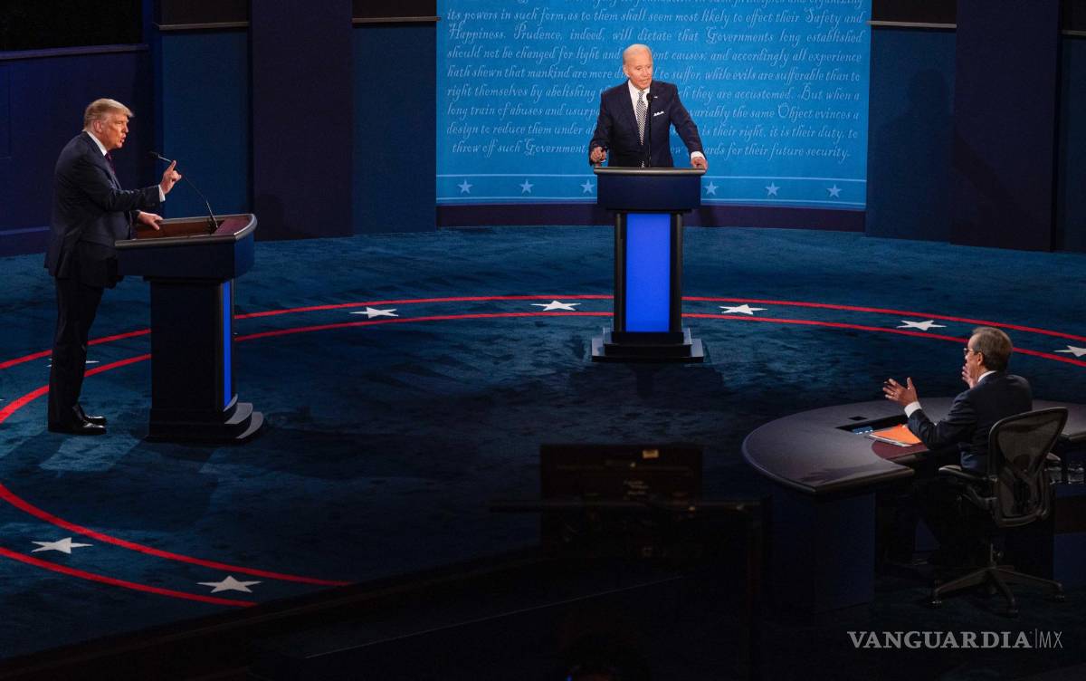 $!En 2020, el segundo de los tres debates fue descartado después de que Trump rechazara la propuesta de que él y Biden participaran virtualmente.