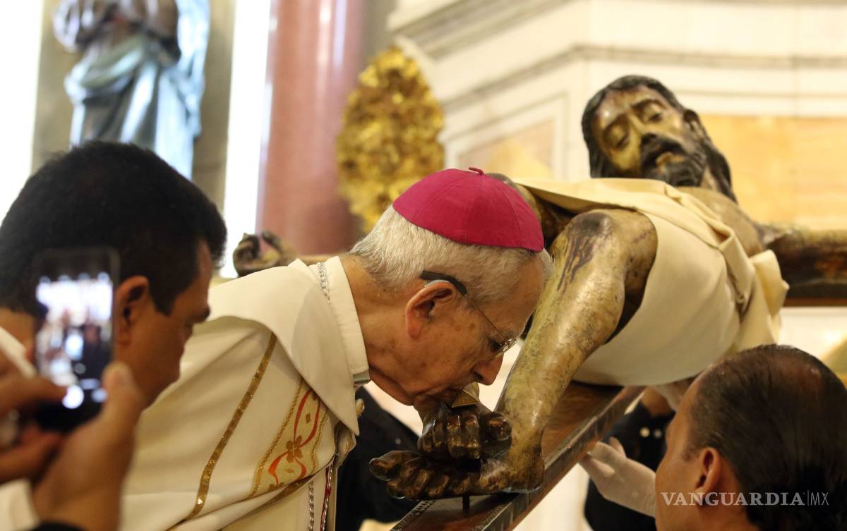$!Regresa a su capilla el Santo Cristo, santo patrono 'adoptado' por los saltillenses