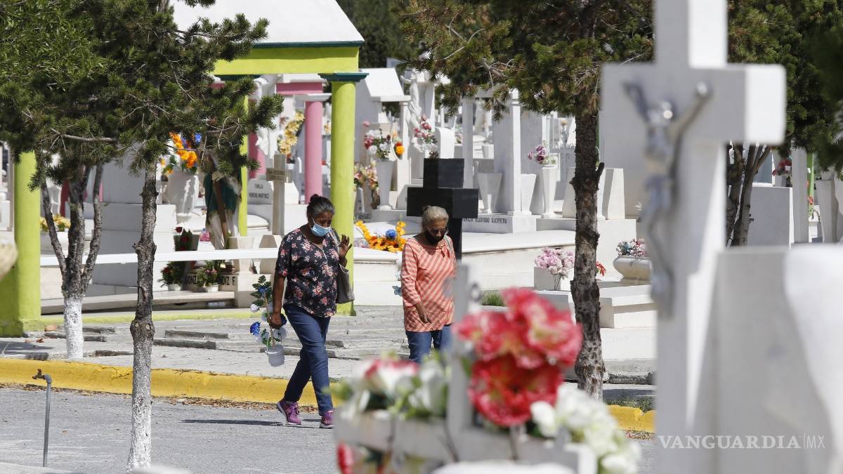 Bajan 90 por ciento visitas a panteones de Saltillo por coronavirus