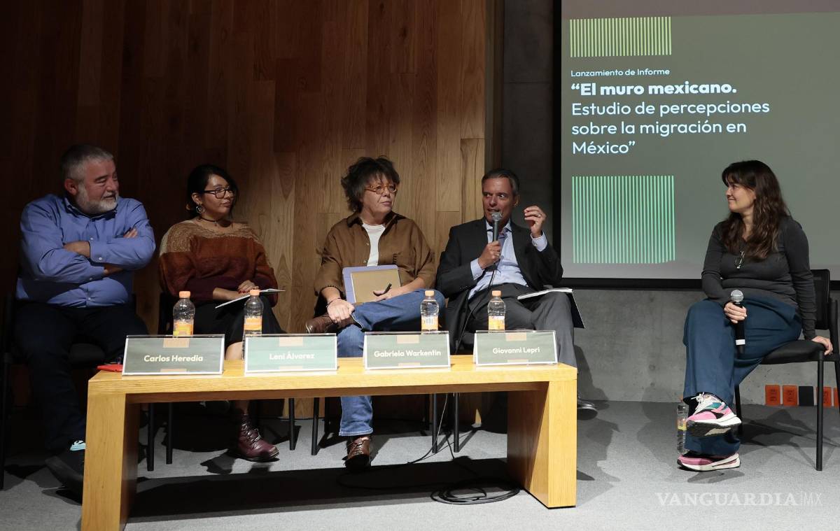 $!Presentación del informe de Oxfam México El muro mexicano. Estudio de percepciones sobre la migración en México en Ciudad de México (México).