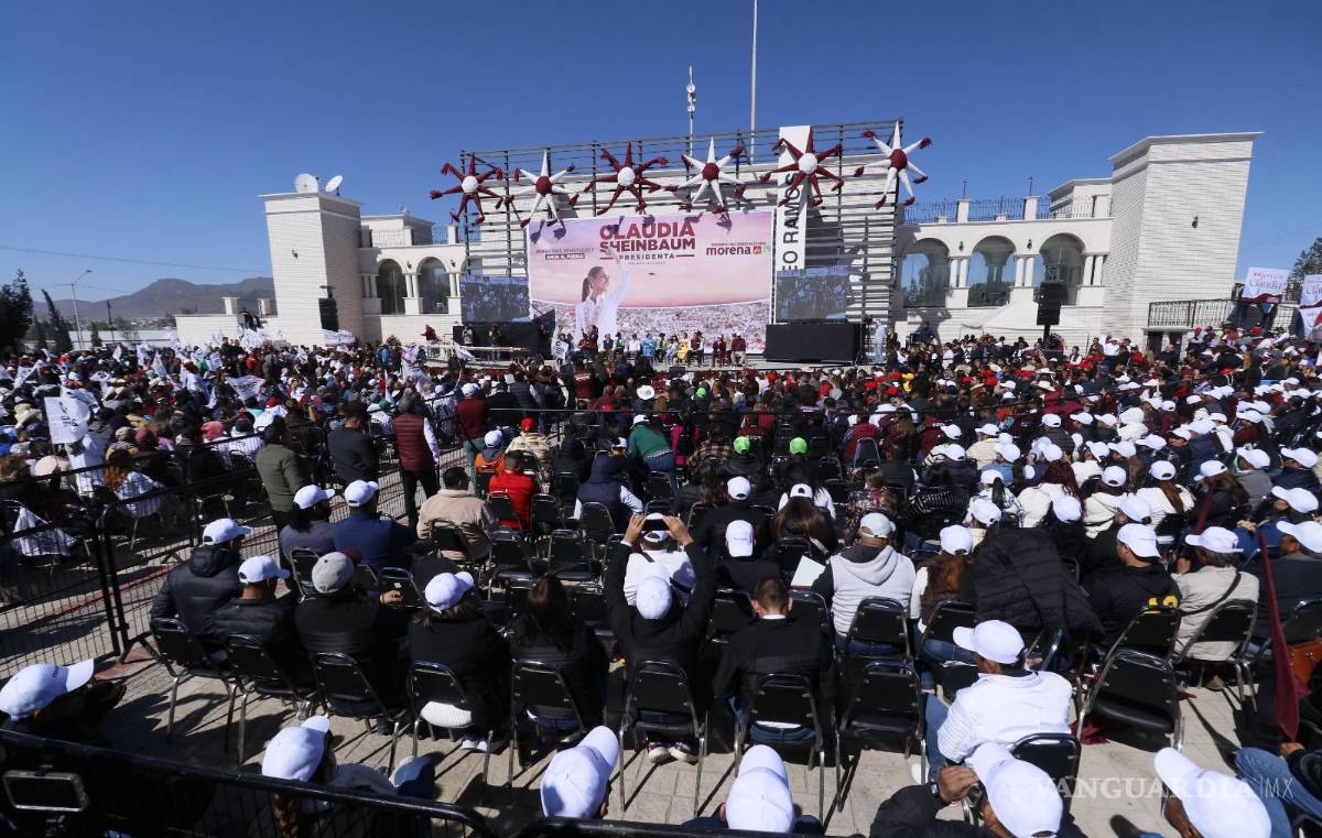 $!Militantes de Morena se dieron cita en Ramos Arizpe.