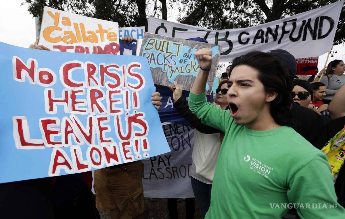 $!Visita de Donald Trump a la frontera con México desata protestas