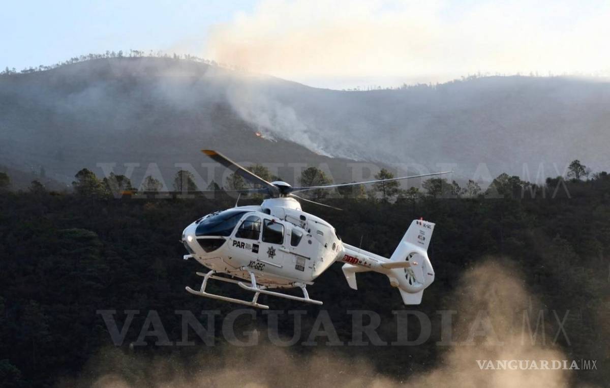 $!Autoridades y voluntarios no paran: continúa combate por sofocar fuego en Sierra de Arteaga (fotogalería)
