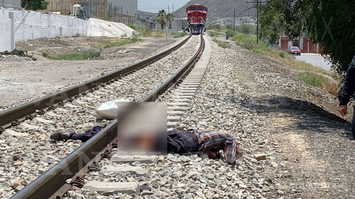 Tren parte en dos a sexagenario en Saltillo; muere en el hospital