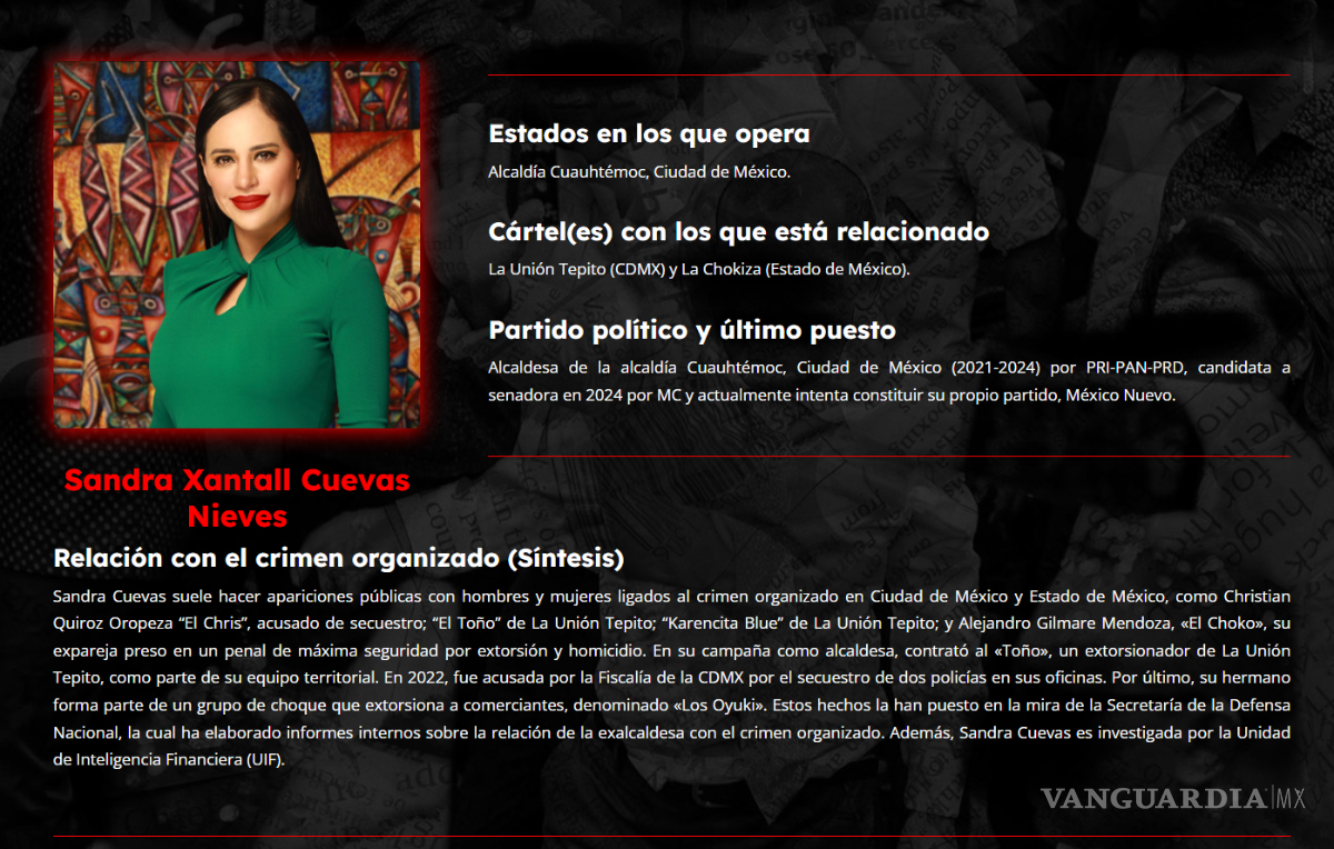 $!Detención de Benoni “N” reaviva señalamientos sobre vínculos de Sandra Cuevas y el crimen organizado