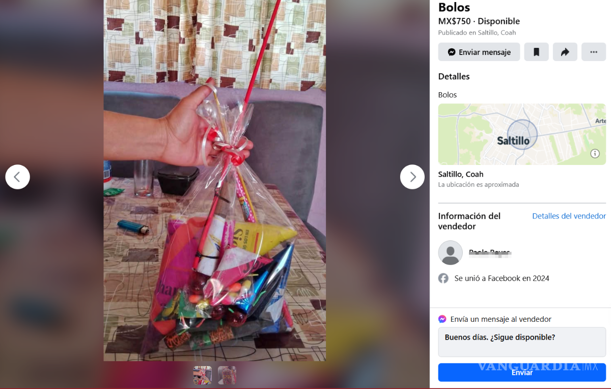 $!Anuncio de cohetes disfrazado de otro producto en plataformas populares de compra-venta.