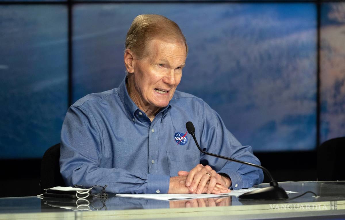 $!Bill Nelson administrador, de la NASA durante una conferencia de prensa celebrada antes del lanzamiento de Crew-4 en el Centro Espacial Kennedy.