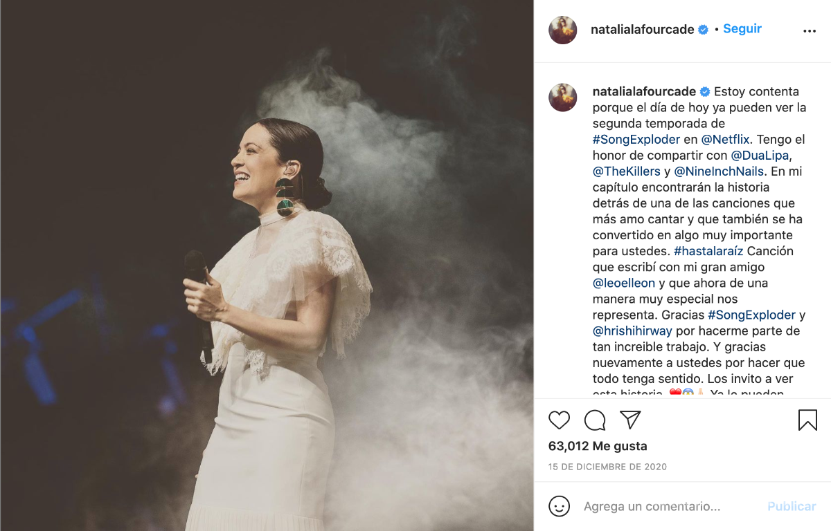$!En el ámbito musical, la cantante Natalia Lafourcade también ha levantado la voz por el derecho a decidir.