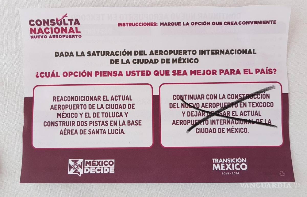 $!En Monclova participan en la consulta nacional ciudadana sobre el nuevo aeropuerto