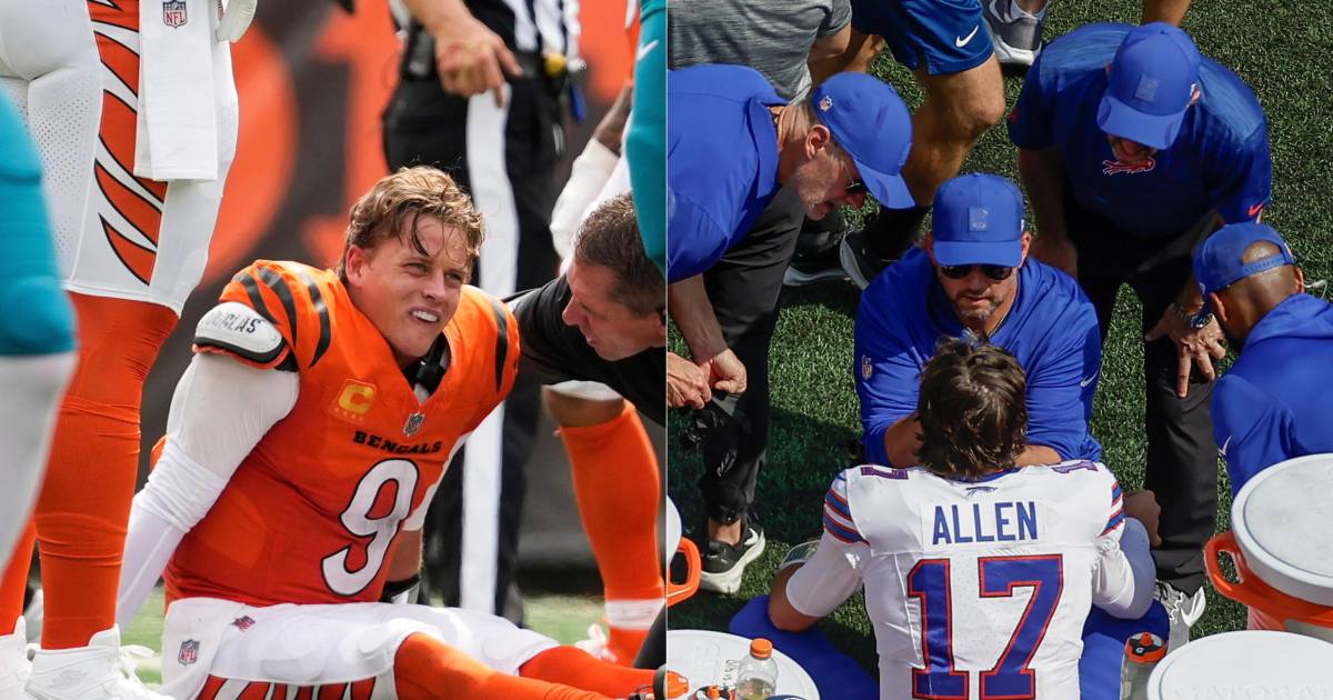 Bengals y Bills triunfan pese a lesiones de Burrow y Allen en la Semana 2 de la NFL