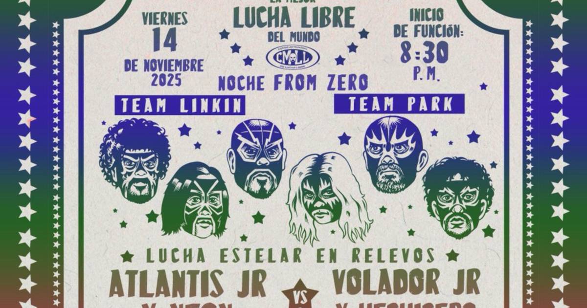 Linkin Park y el CMLL presentan ‘Noche From Zero’, una función especial de lucha libre en la Arena México